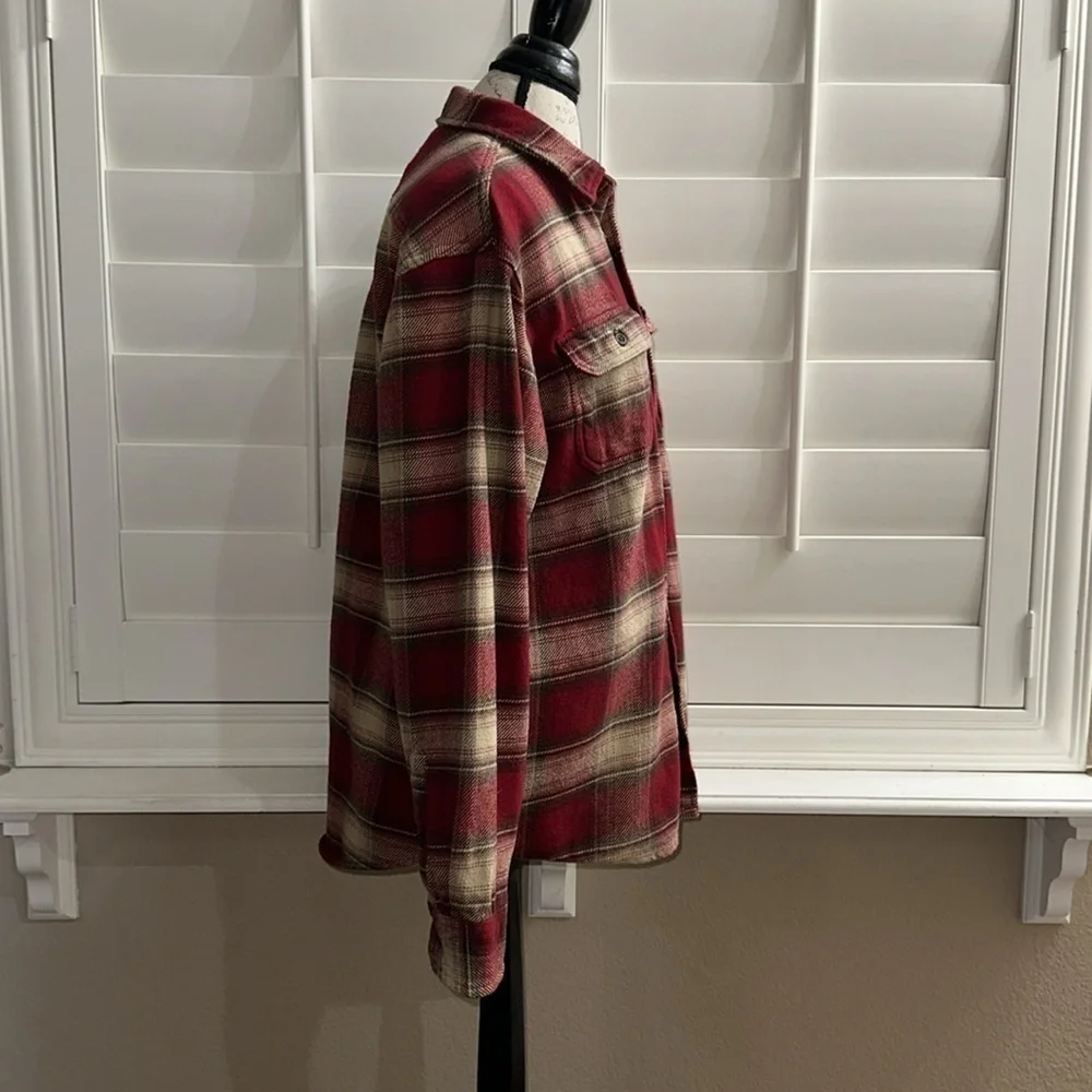 Orvis Mens Big Bear Heavy Weight Double Brushed Flannel Shirt